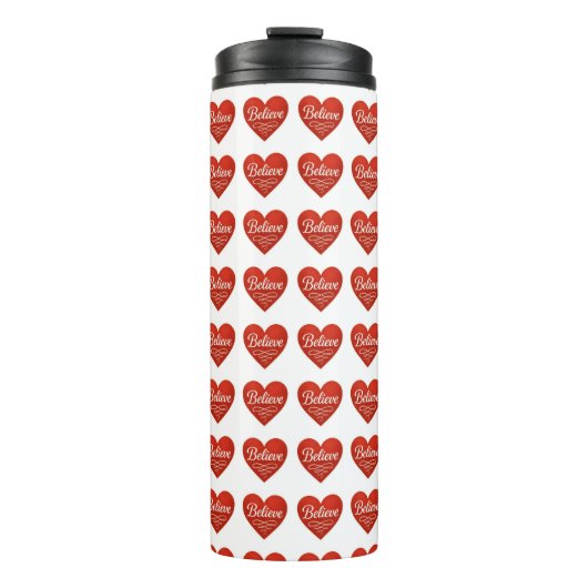 Glaube Herz Thermosbecher (Vorderseite)
