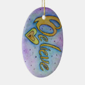 Glaube Herz Word Art Holiday Geschenk Ornament (Rechts)