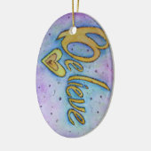 Glaube Herz Word Art Holiday Geschenk Ornament (Links)