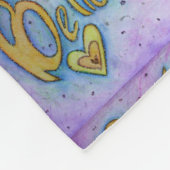 Glaube Herz Word Art Soft Fleece Chemo Blanket (Ecke)