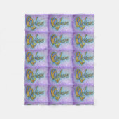 Glaube Herz Word Art Soft Fleece Chemo Blanket (Vorderseite)