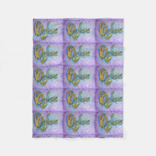 Glaube Herz Word Art Soft Fleece Chemo Blanket