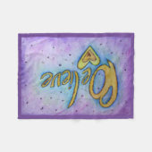 Glaube Herz Word Art Soft Fleece Chemo Blanket (Vorderseite (Horizontal))