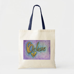 Glaube Herz Word Kunst Inspiration Tragetaschen