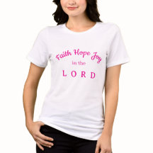 Glaube, Hoffnung, Freude im HERRN, rosa Buchstaben