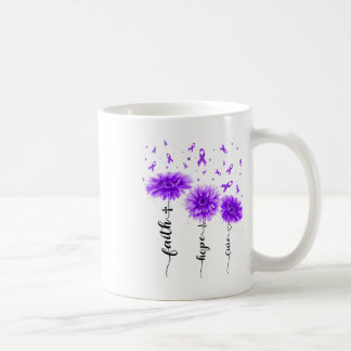 Glaube Hoffnung Heilung Lila Sonnenblume Überdosie Kaffeetasse