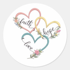 Glaube Hoffnung Liebe Aufkleber Design