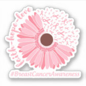 Glaube, Hoffnung, Liebe - Brustkrebs-Bewusstsein Aufkleber (Vorderseite)