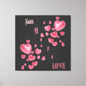 "Glaube, Hoffnung, Liebe" Christi Leinwanddruck (Vorderseite)