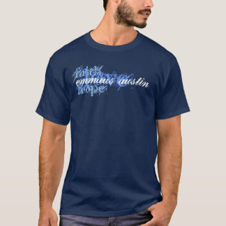 Glaube, Hoffnung, Liebe - Dunkelblau T-Shirt