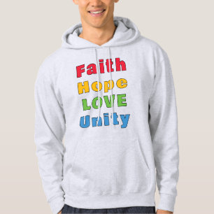 Glaube Hoffnung Liebe Einheit       Hoodie