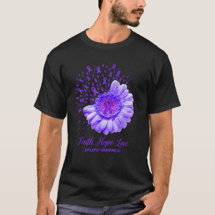 Glaube Hoffnung Liebe Epilepsie-Bewusstsein Überle T-Shirt