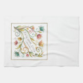 Glaube Hoffnung Liebe floral Geschirrtuch (Horizontal)