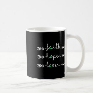 Glaube Hoffnung Liebe Grünes Band Nierenerkrankung Kaffeetasse
