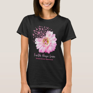 Glaube Hoffnung Liebe Hemd Brustkrebs Bewusstsein T-Shirt