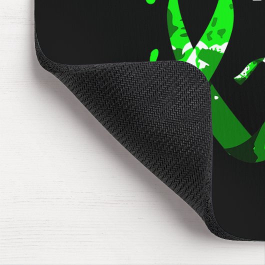 Glaube Hoffnung Liebe ich tragen Grün für Gehirnbe Mousepad (Ecke)