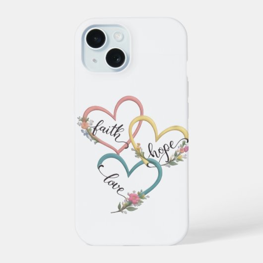 Glaube Hoffnung Liebe iPhone-Hüllen-Design iPhone 15 Hülle (Rückseite)