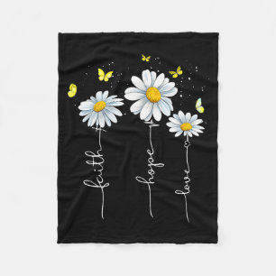 Glaube Hoffnung Liebe Jesus Christliches Kreuz Got Fleecedecke
