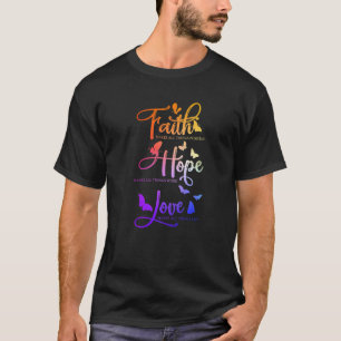 Glaube Hoffnung Liebe Jesus für Frauen Kind T-Shirt
