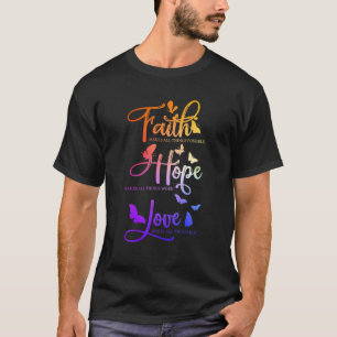 Glaube Hoffnung Liebe Jesus für Frauen Kind T-Shirt