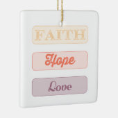 Glaube, Hoffnung, Liebe Keramikornament (Rechts)