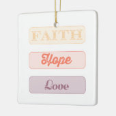 Glaube, Hoffnung, Liebe Keramikornament (Links)