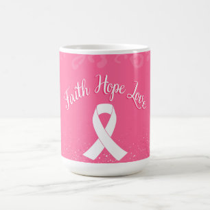 Glaube Hoffnung Liebe Krebsüberlebender Kaffeetasse