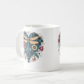 Glaube Hoffnung Liebe Libelle Herz Religiös Jesus  Kaffeetasse (Vorderseite Links)