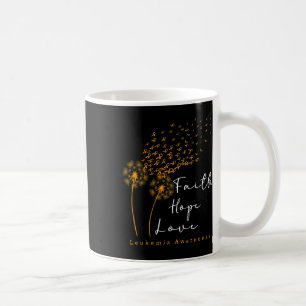 Glaube Hoffnung Liebe' Löwenzahn Oranges Band Leuk Kaffeetasse