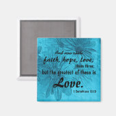 Glaube, Hoffnung, Liebe Magnet (Vorderseite/Rückseite)