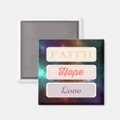 Glaube, Hoffnung, Liebe Magnet (Vorderseite/Rückseite)