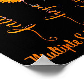Glaube Hoffnung Liebe Orangefarbenes Band Multiple Poster (Ecke)