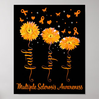 Glaube Hoffnung Liebe Orangefarbenes Band Multiple Poster