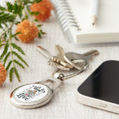 Glaube, Hoffnung, Liebe Oval Metal Schlüsselanhäng Schlüsselanhänger (Seite)