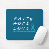 Glaube Hoffnung Liebe Peritonealkrebs Grafik Kunst Mousepad (Mit Mouse)