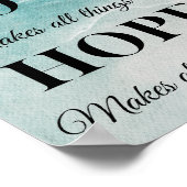 Glaube, Hoffnung, Liebe Poster (Ecke)