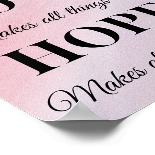 Glaube, Hoffnung, Liebe Poster (Ecke)