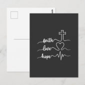 Glaube Hoffnung Liebe Postkarte (Vorne/Hinten)
