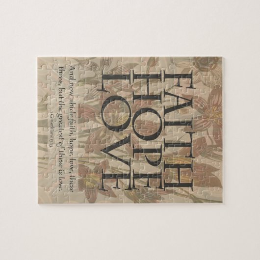Glaube, Hoffnung, Liebe Puzzle (Horizontal)
