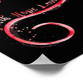 Glaube Hoffnung Liebe rotes Band Herzkrankheit Bew Poster (Ecke)