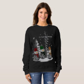 Glaube Hoffnung Liebe Schneemänner Weihnachten Sweatshirt (Vorne ganz)