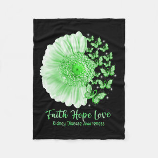 Glaube Hoffnung Liebe Sonnenblume Schmetterling Ni Fleecedecke