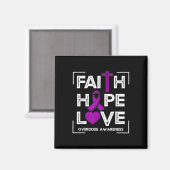 Glaube Hoffnung Liebe Überdosierung Bewusstsein Ch Magnet (Vorderseite/Rückseite)