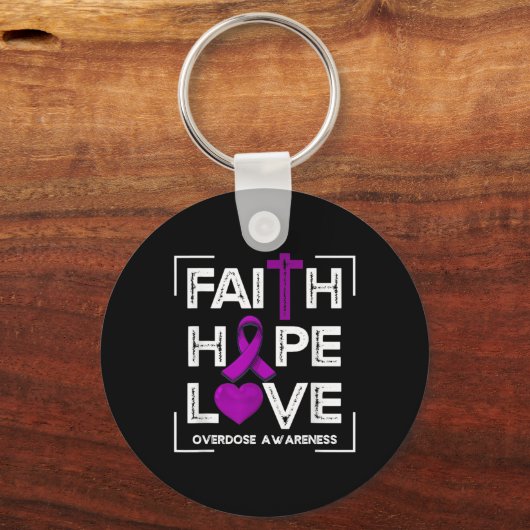 Glaube Hoffnung Liebe Überdosierung Bewusstsein Ch Schlüsselanhänger (Rückseite)