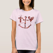 Glaube, Hoffnung, Symbole der Liebe T-Shirt (Vorderseite)