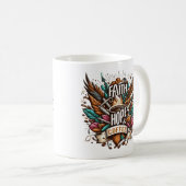 Glaube, Hoffnung und Kaffee Kaffeetasse (VorderseiteRechts)