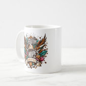Glaube, Hoffnung und Kaffee Kaffeetasse (Vorderseite Links)