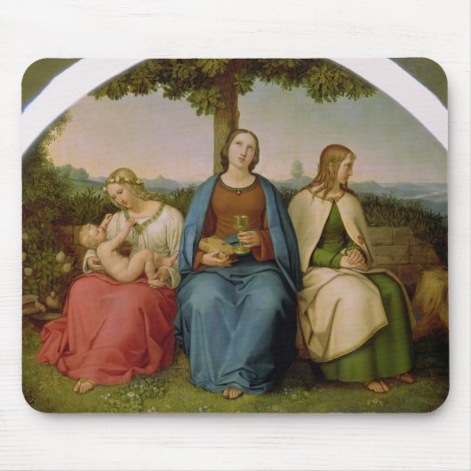 Glaube, Hoffnung und Liebe, 1819 Mousepad (Vorne)