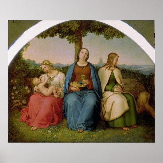 Glaube, Hoffnung und Liebe, 1819 Poster (Vorne)