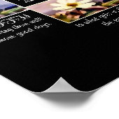 Glaube, Hoffnung und Liebe Blumendruck Poster (Ecke)